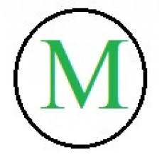 Бусины с буквами разноцветными M